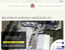 Tablet Screenshot of hungaro-ventilator.com